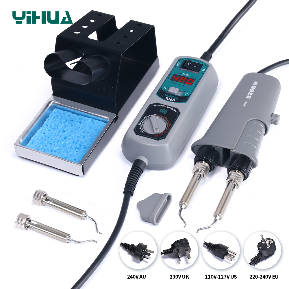 Smd Tweezer Set - YIHUA 938D портативный пинцет паяльная станция