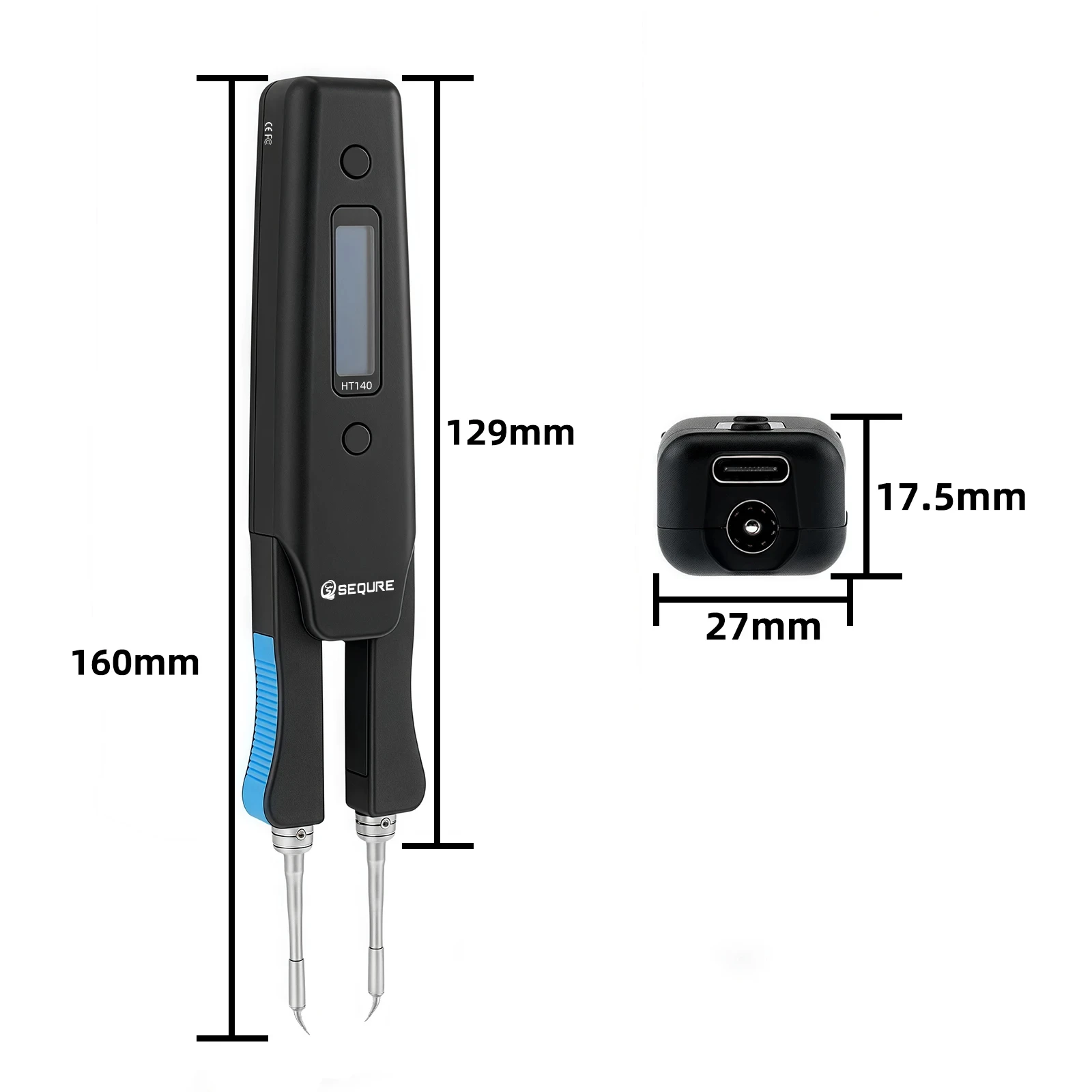 Паяльник-пинцет SEQURE HT140 2 – обзор и цена Smd Tweezer Set