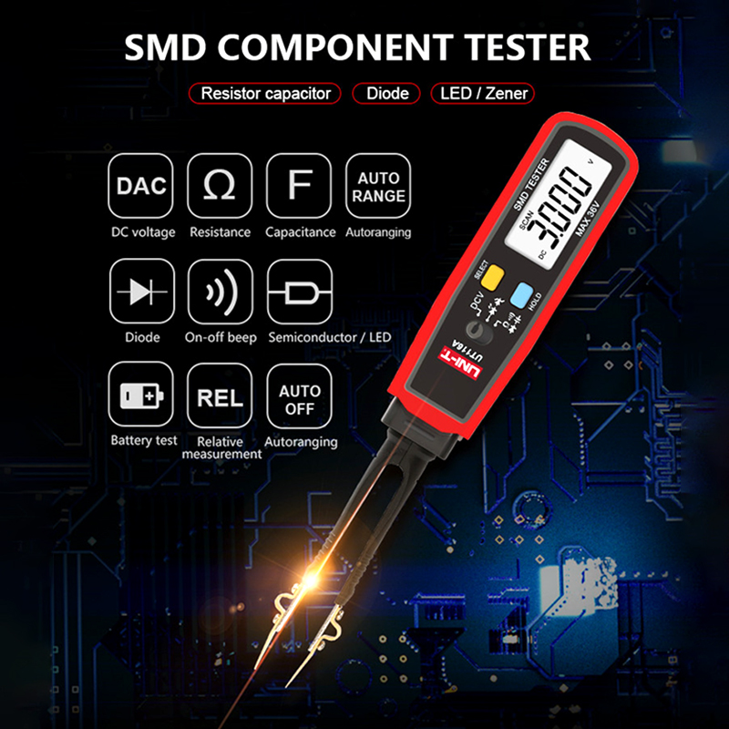 UNI-T UT116A UT116C Цифровой п – обзор и цена Smd Tweezer Set