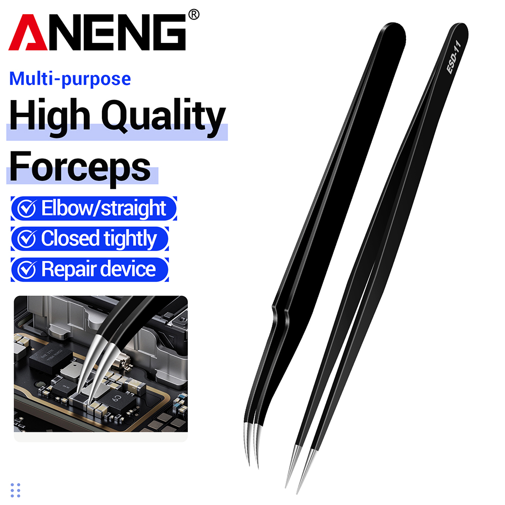 Пинцет ANENG из нержавеющей ст – обзор и цена Smd Tweezer Set